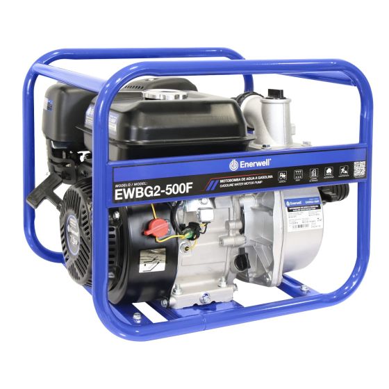 Bomba de agua con motor a gasolina