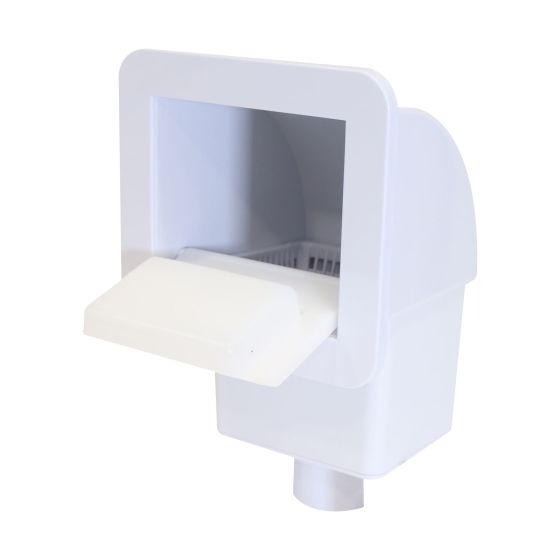 Desnatador de tapa cuadrada con canastilla para piscina