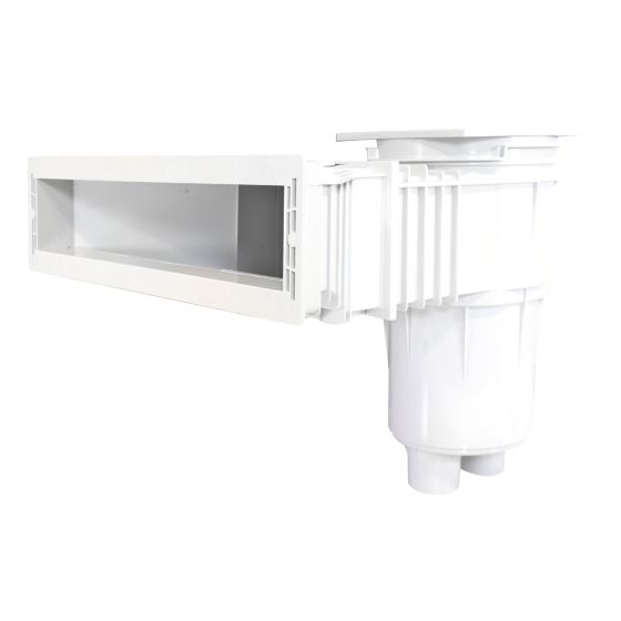 Desnatador de tapa cuadrada con canastilla para piscina