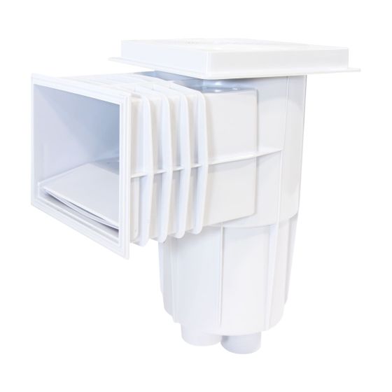 Desnatador de tapa cuadrada con canastilla para piscina