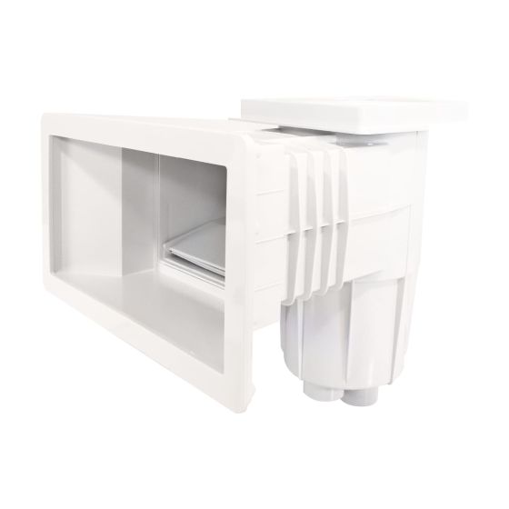 Desnatador de tapa cuadrada con canastilla para piscina