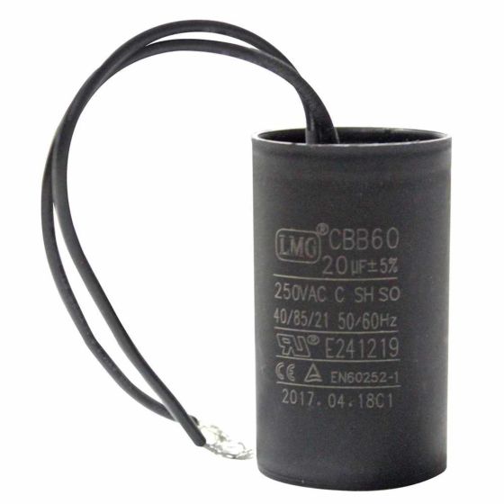 Capacitor 20MF ±5%, 250V, para la bomba AP-50X/1127