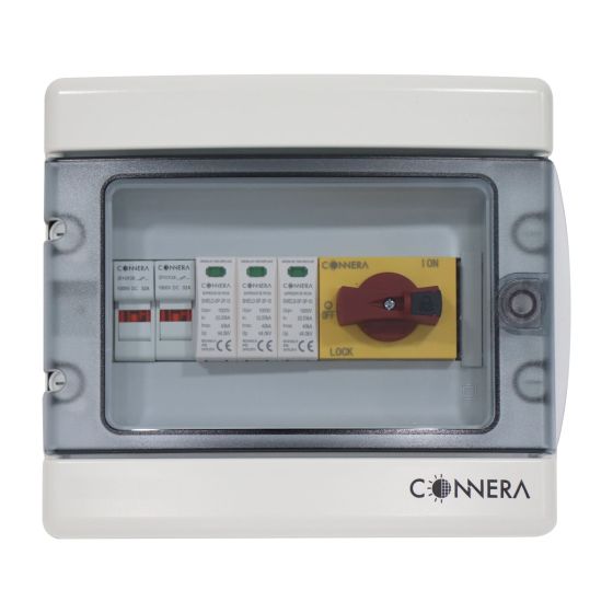 Caja de protección para corriente directa