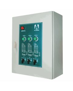 Tablero triplex alternador-simultaneador para sistema cárcamo